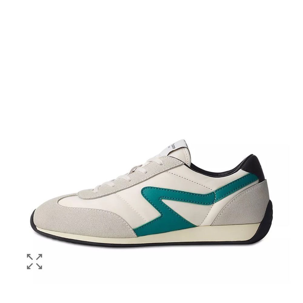 Rag & Bone Sold Out Retro Runner Slim White and Green Sneakers!